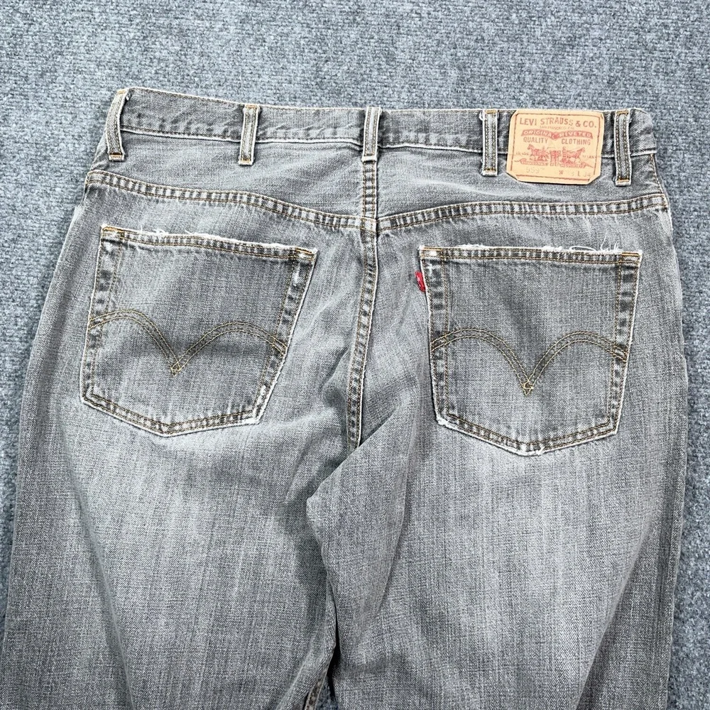 Levis‎ 559 Relaxed Straight Jeans Mens 38x34 Black Y2K Tag Faded Baggy Skater